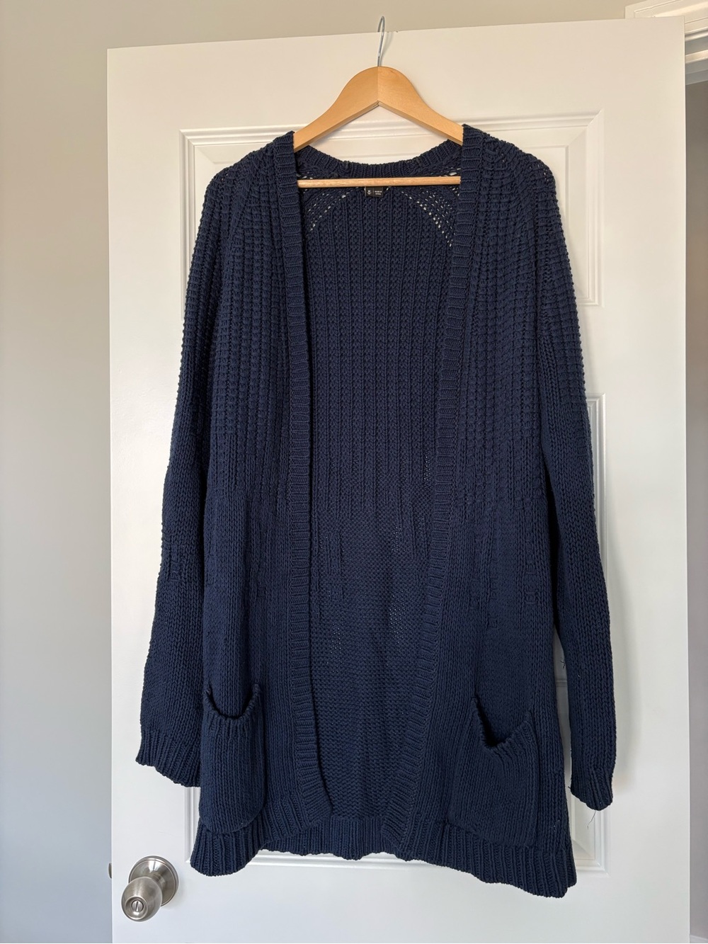 Theory 100% Cotton Cozy Cottagecore Grandma Open Knit Fall Sweater Size Medium
